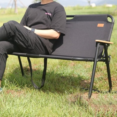 [온라인판매가능] 캠핑 여행 낚시 차박 피크닉 와이드 의자 2인용 커플 체어
