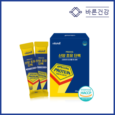 [온라인판매가능] 바른건강 산양유+초유 단백질 스페셜프로틴 스틱 14