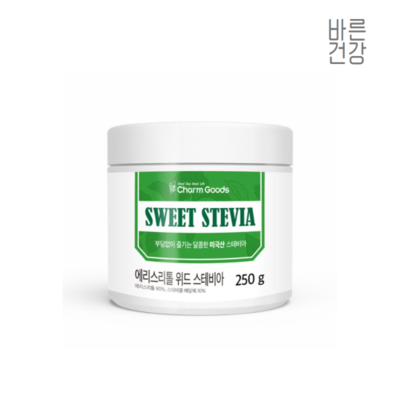 [온라인판매가능] 바른건강 에리스리톨스테비아 250g 설탕대체품 + 스푼증정