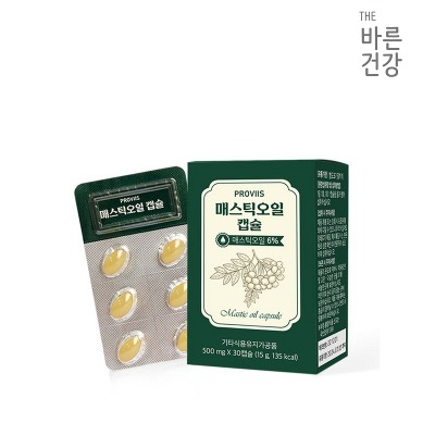 [온라인판매가능] 바른건강 그리스 매스틱오일 500mg x 30캡슐