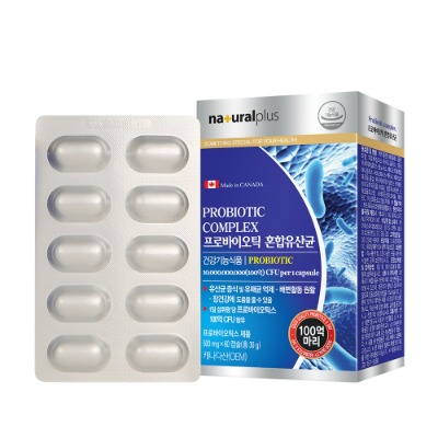 [온라인판매가능] 내츄럴플러스 프로바이오틱 혼합유산균 500mg x 60캡슐