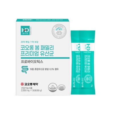 코오롱제약 - 코오롱 봄 패밀리 프리미엄 유산균 2g x 30포
