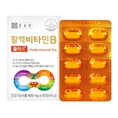 [온라인판매가능] 종근당 활력 비타민B 플러스 800mg x 60정