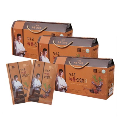 김오곤 녹용 산삼배양근 골드 70ml x 30포 x 3박스