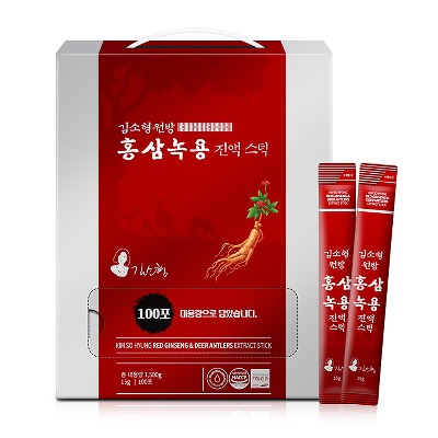 김소형 원방 홍삼녹용진액스틱 100포 + 쇼핑백증정