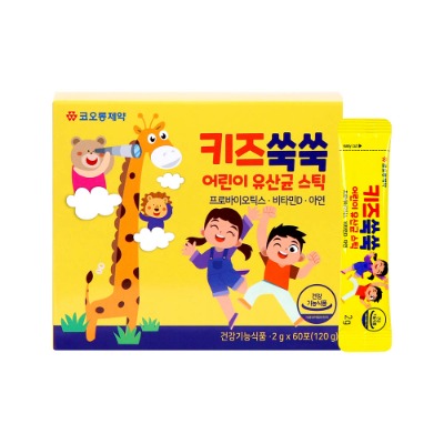 코오롱제약 키즈쑥쑥 어린이 유산균 스틱 (2g x 60포)