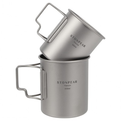[온라인판매가능] 티타늄컵 캠핑 컵 머그컵 300ml 450ml
