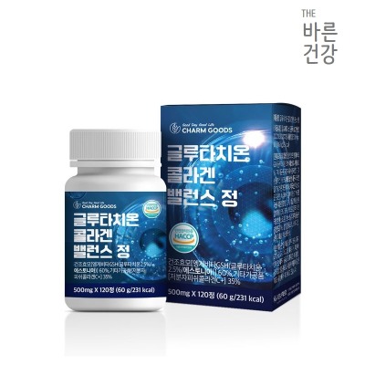 [온라인판매가능] the바른건강 글루타치온 + 콜라겐 밸런스 120정